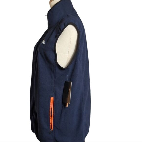 NFL Denver Broncos Blue Fleece Zip Vest NWT - Picture 4 of 7